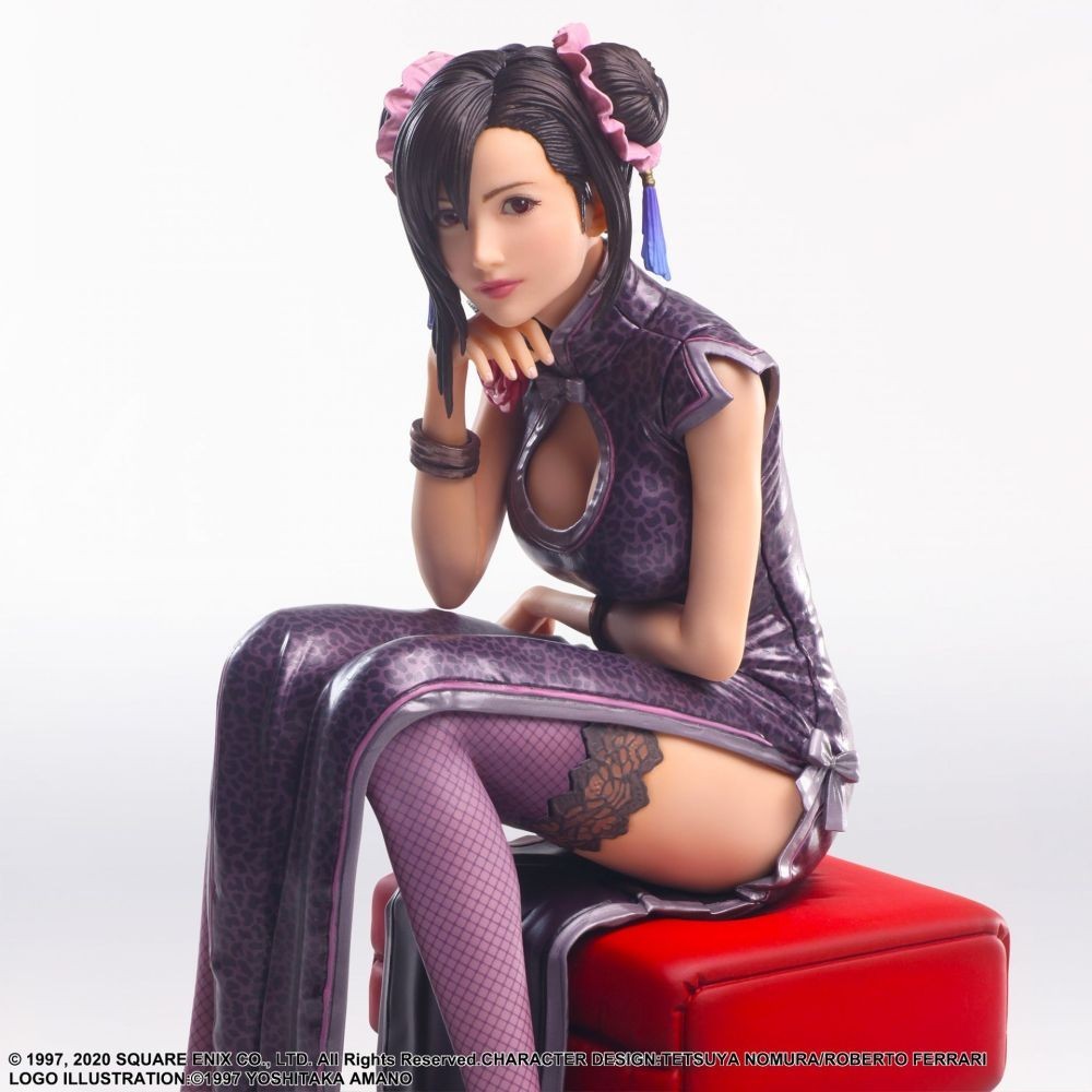 FINAL FANTASY 7 REMAKE TIFA LOCKHART SPORTY DRESS STATICART STATUA FIGURE SQUARE ENIX