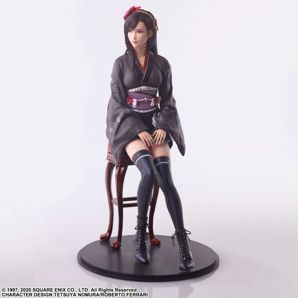 FINAL FANTASY 7 REMAKE TIFA LOCKHART EXOTIC DRESS STATICART STATUA FIGURE SQUARE ENIX