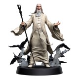 WETA LORD OF THE RINGS SARUMAN THE WHITE 26CM STATUE FIGURES OF FANDOM