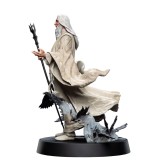 WETA LORD OF THE RINGS SARUMAN THE WHITE 26CM STATUE FIGURES OF FANDOM