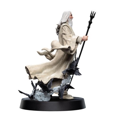 LORD OF THE RINGS SARUMAN THE WHITE 26CM STATUA FIGURES OF FANDOM WETA