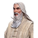 WETA LORD OF THE RINGS SARUMAN THE WHITE 26CM STATUE FIGURES OF FANDOM
