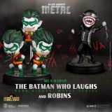 BEAST KINGDOM DARK KNIGHTS METAL BATMAN WHO LAUGHS AND ROBINS MINI EGG ATTACK FIGURE