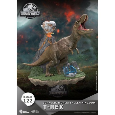 BEAST KINGDOM D-STAGE JURASSIC WORLD FALLEN KINGDOM T-REX STATUE FIGURE DIORAMA