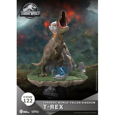 D-STAGE JURASSIC WORLD FALLEN KINGDOM T-REX STATUA FIGURE DIORAMA BEAST KINGDOM