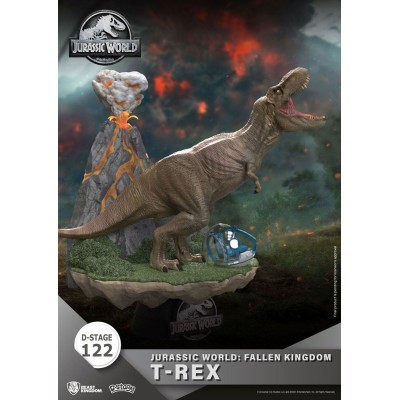 D-STAGE JURASSIC WORLD FALLEN KINGDOM T-REX STATUA FIGURE DIORAMA BEAST KINGDOM