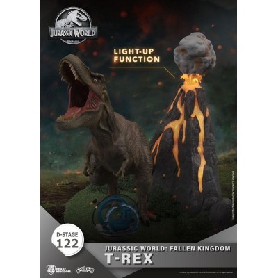D-STAGE JURASSIC WORLD FALLEN KINGDOM T-REX STATUA FIGURE DIORAMA BEAST KINGDOM