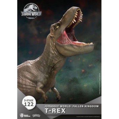 BEAST KINGDOM D-STAGE JURASSIC WORLD FALLEN KINGDOM T-REX STATUE FIGURE DIORAMA