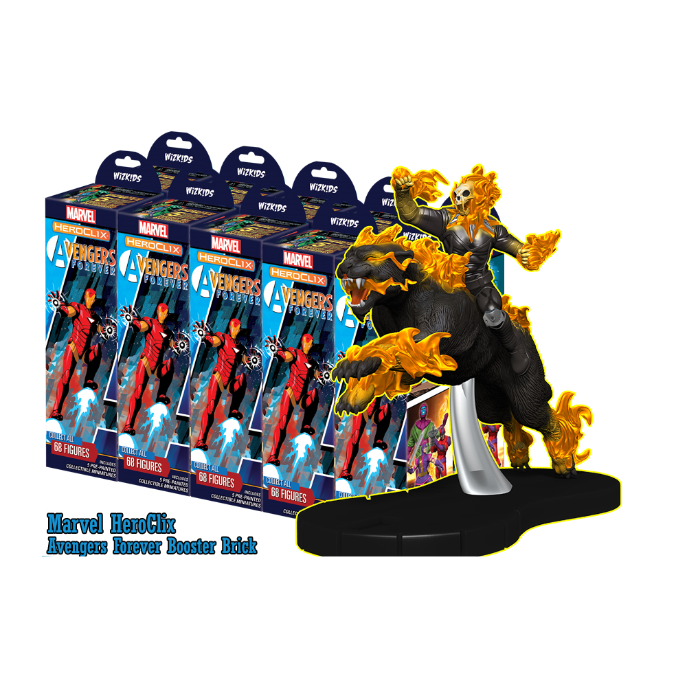 MARVEL HEROCLIX AVENGERS FOREVER 10X BOOSTER BRICK WIZKIDS