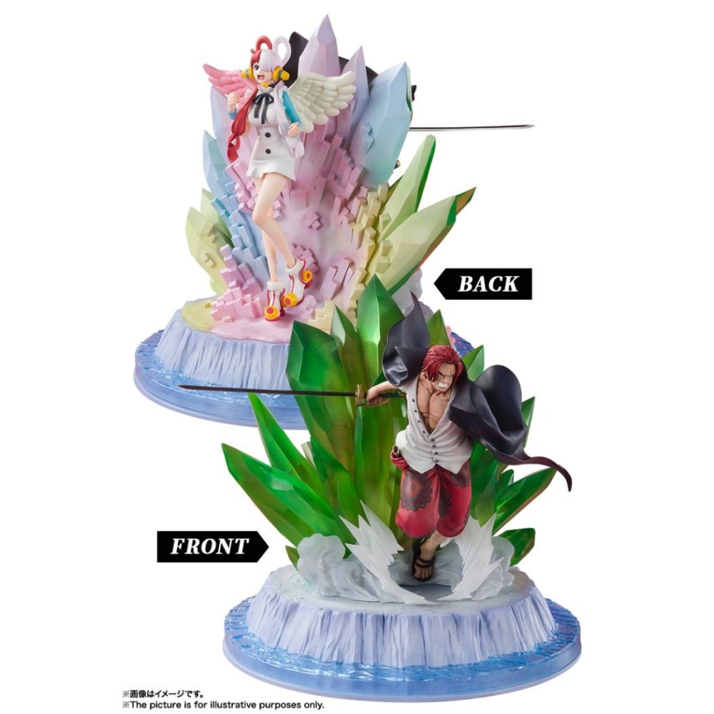 ONE PIECE SHANKS AND UTA EXTRA BATTLE FIGUARTS ZERO FIGURE STATUA BANDAI