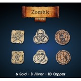 DRAWLAB ENTERTAINMENT ZOMBIE 24 METAL COINS SET