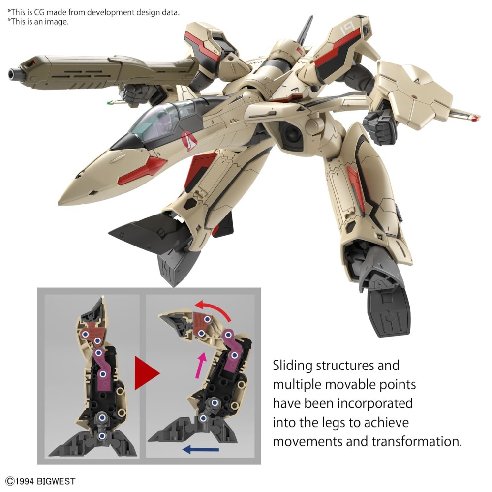 HG MACROSS YF-19 1/100 MODEL KIT ACTION FIGURE BANDAI