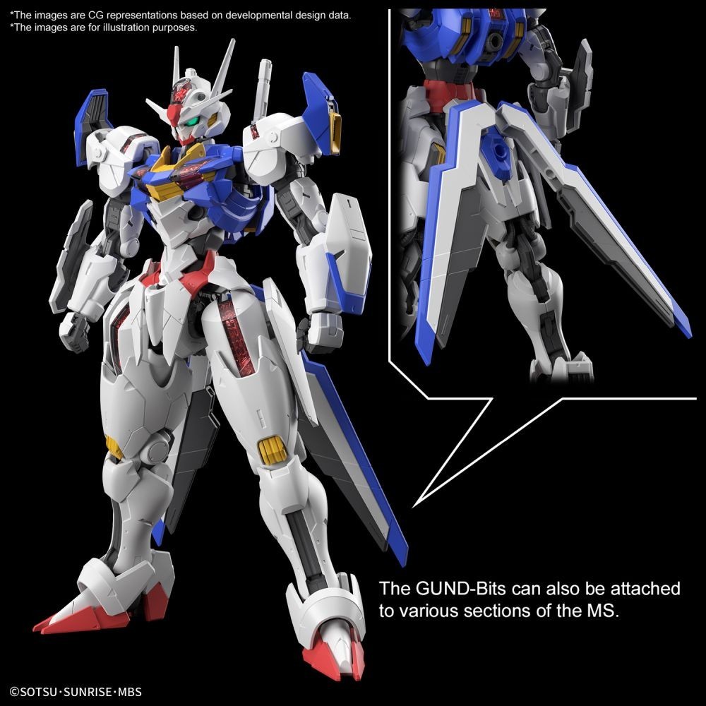 FULL MECHANICS GUNDAM AERIAL THE WITCH FROM MERCURY 1/100 MODEL KIT ACTION FIGURE BANDAI
