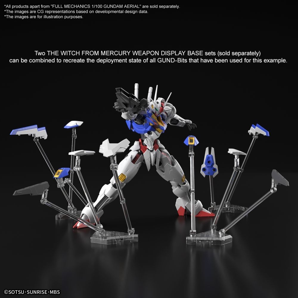 FULL MECHANICS GUNDAM AERIAL THE WITCH FROM MERCURY 1/100 MODEL KIT ACTION FIGURE BANDAI