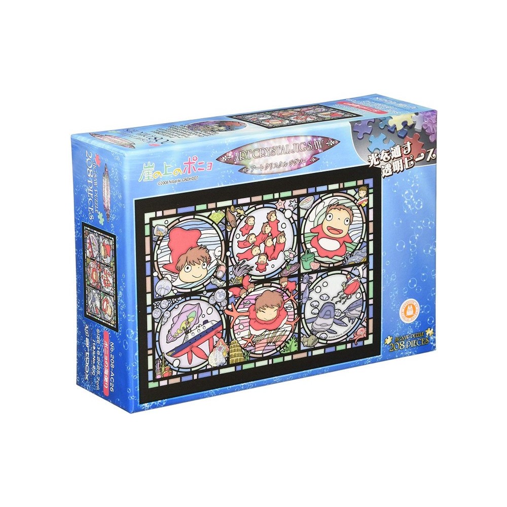 PONYO STAINED GLASS 208 PCS PUZZLE STUDIO GHIBLI