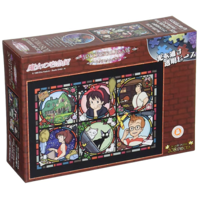 KIKI'S DELIVERY SERVICE STAINED GLASS 208 PCS PUZZLE STUDIO GHIBLI