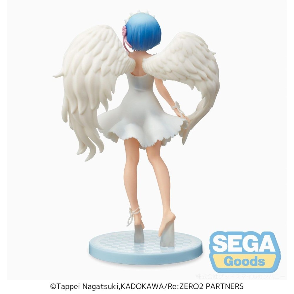 SEGA GOODS RE:ZERO REM DEMON ANGEL SPM STATUE FIGURE