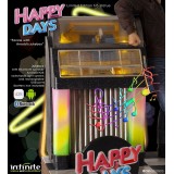INFINITE STATUE HAPPY DAYS FONZIE WITH JUKEBOX STATUE 30 CM 1/6 OLD AND RARE RESIN FIGURE