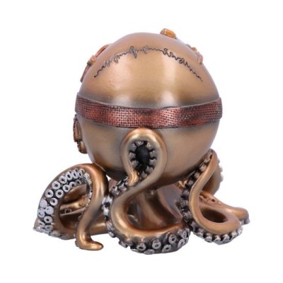 NEMESIS NOW OCTO RESPIRAT BRONZE STEAMPUNK SKULL STATUE