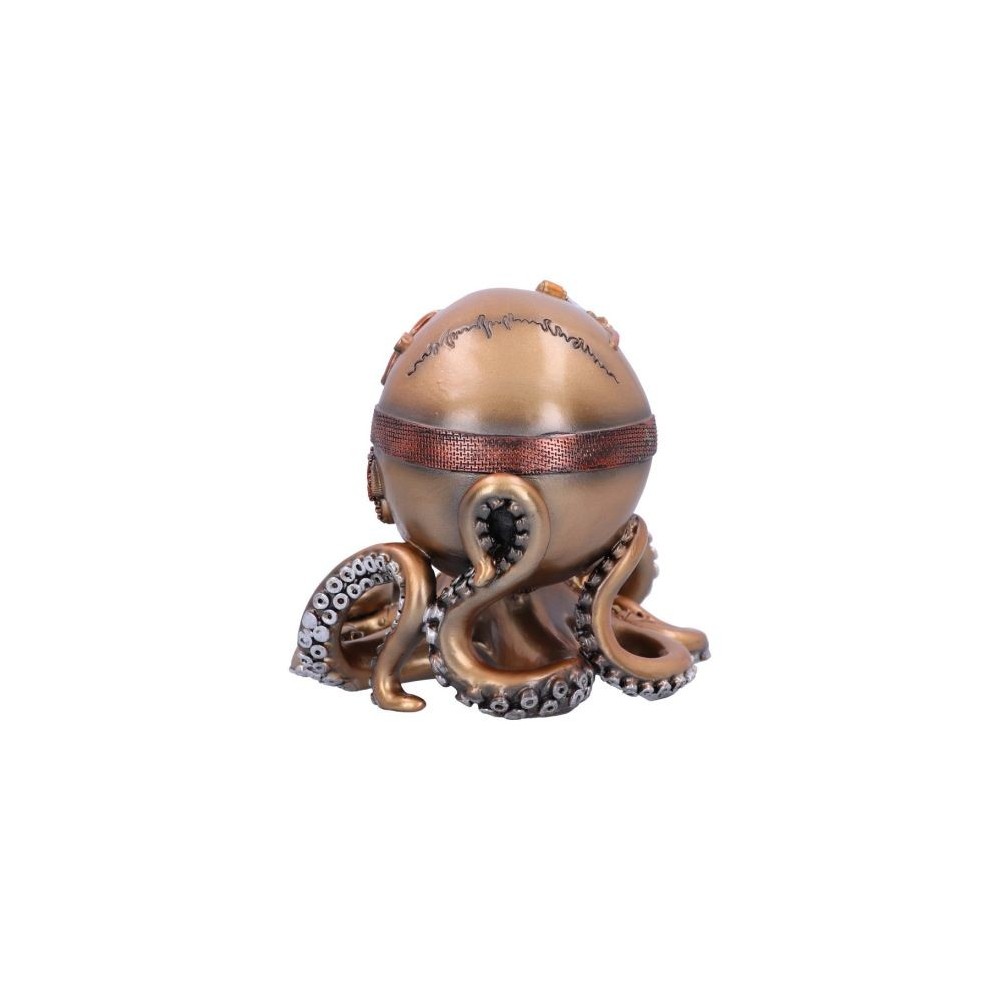 NEMESIS NOW OCTO RESPIRAT BRONZE STEAMPUNK SKULL STATUE