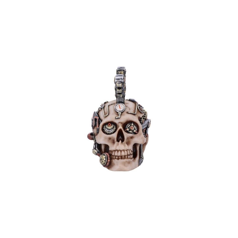 STRIKE A CHORD STEAMPUNK SKULL STATUA NEMESIS NOW