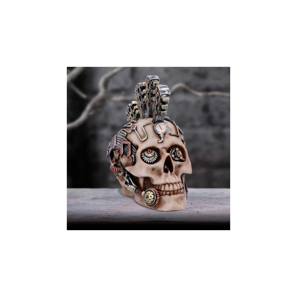 NEMESIS NOW STRIKE A CHORD STEAMPUNK SKULL STATUE