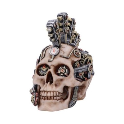 STRIKE A CHORD STEAMPUNK SKULL STATUA NEMESIS NOW