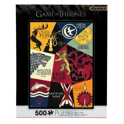 GAME OF THRONES MOTTOS 500 PCS PUZZLE 50X35CM AQUARIUS ENT