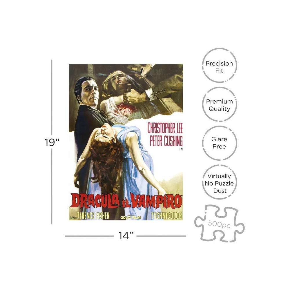 HAMMER DRACULA IL VAMPIRO 500 PCS PUZZLE 50X35CM AQUARIUS ENT