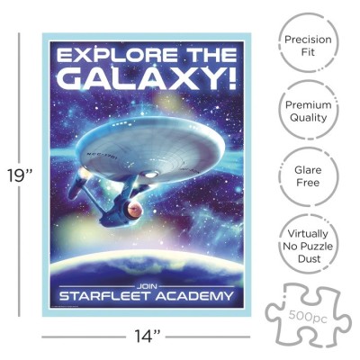 STAR TREK 500 PCS PUZZLE 50X35CM AQUARIUS ENT