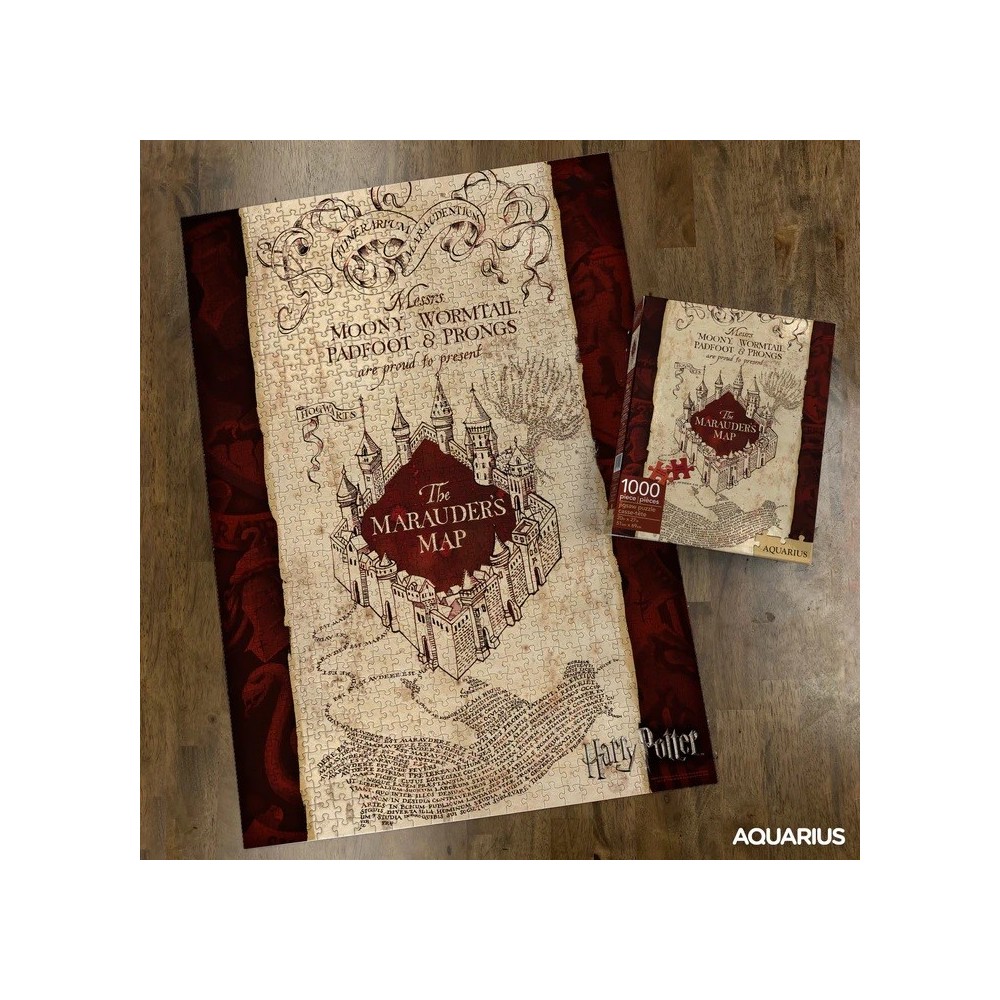 HARRY POTTER THE MARAUDER'S MAP 1000 PCS PUZZLE 51X69CM AQUARIUS ENT