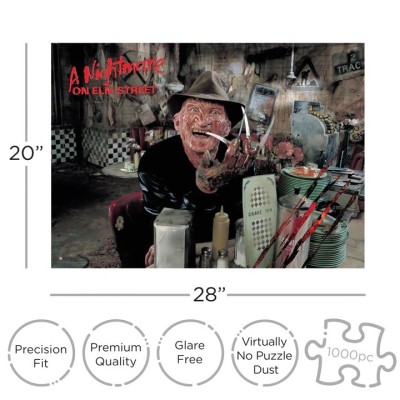 NIGHTMARE ON ELM STREET FREDDY KRUEGER 1000 PCS PUZZLE 51X71CM AQUARIUS ENT