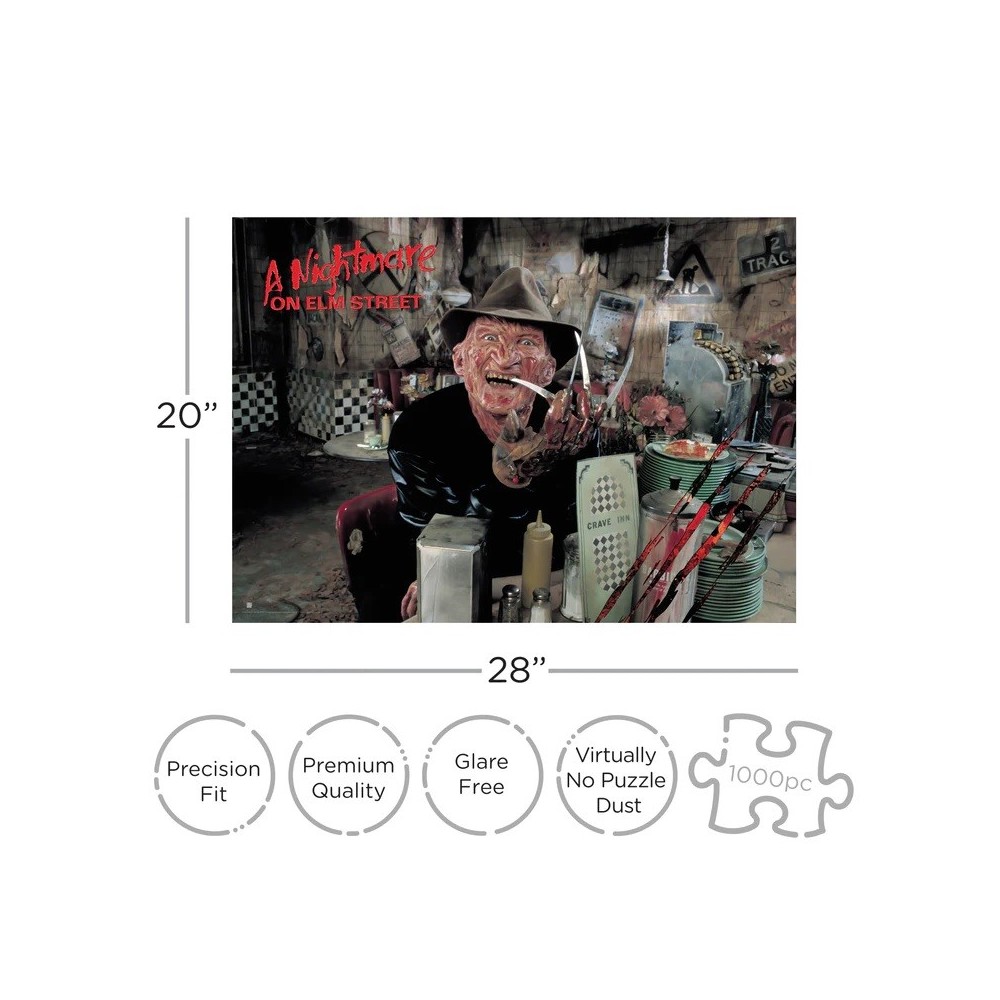 NIGHTMARE ON ELM STREET FREDDY KRUEGER 1000 PCS PUZZLE 51X71CM AQUARIUS ENT
