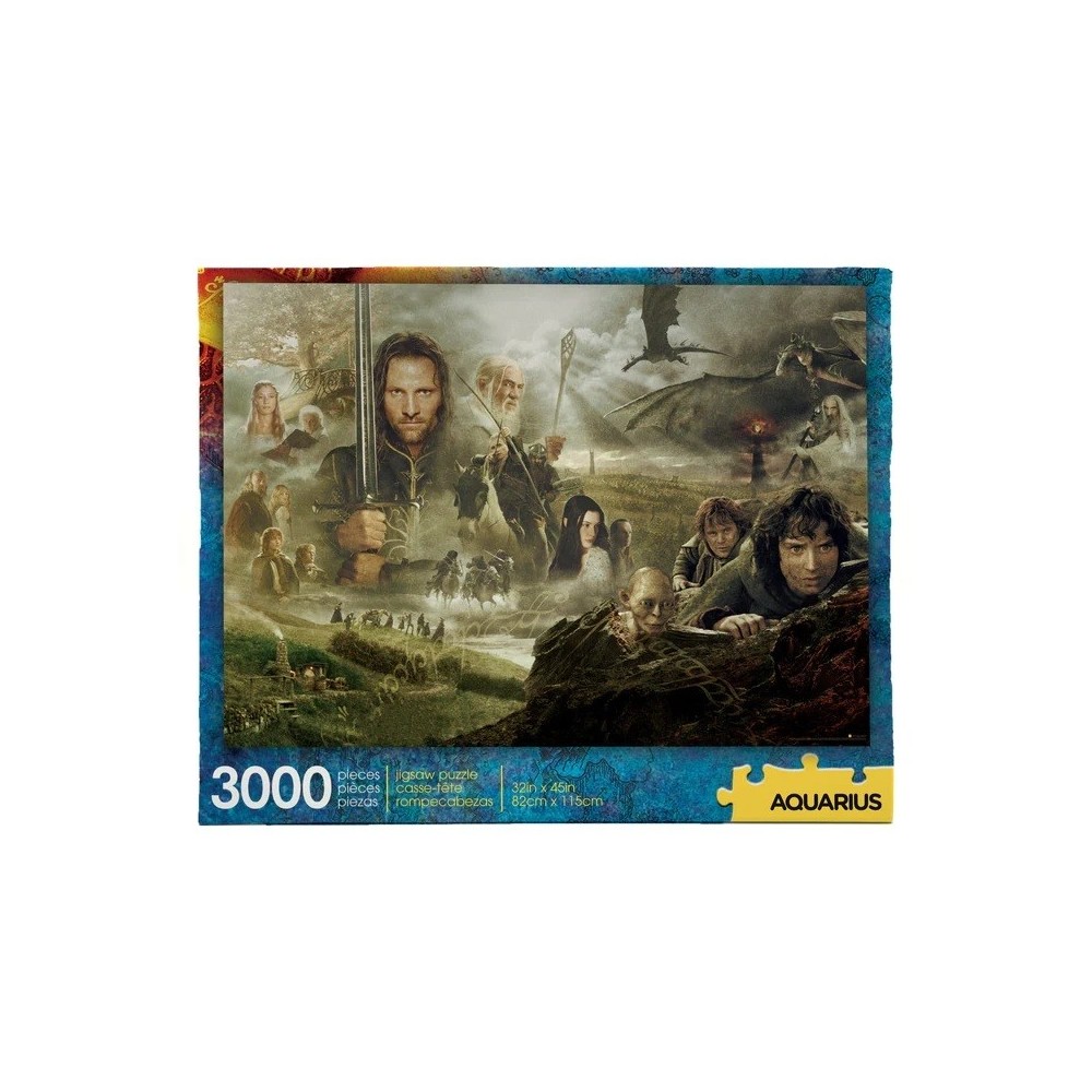 IL SIGNORE DEGLI ANELLI 3000 PCS PUZZLE 80X112CM AQUARIUS ENT