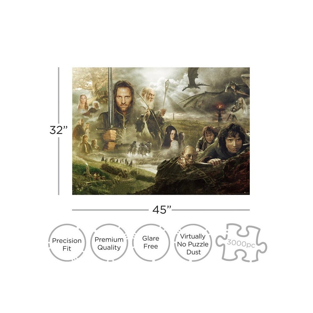 AQUARIUS ENT LORD OF THE RINGS 3000 PCS JIGSAW PUZZLE 80X112CM