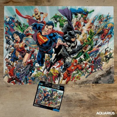 DC COMICS SUPERHEROES 3000 PCS PUZZLE 80X112CM AQUARIUS ENT