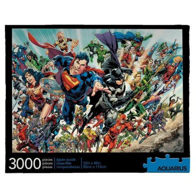 DC COMICS SUPERHEROES 3000 PCS PUZZLE 80X112CM AQUARIUS ENT