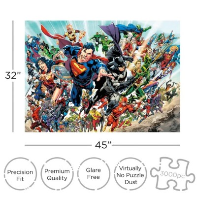 AQUARIUS ENT DC COMICS SUPERHEROES 3000 PCS JIGSAW PUZZLE 80X112CM