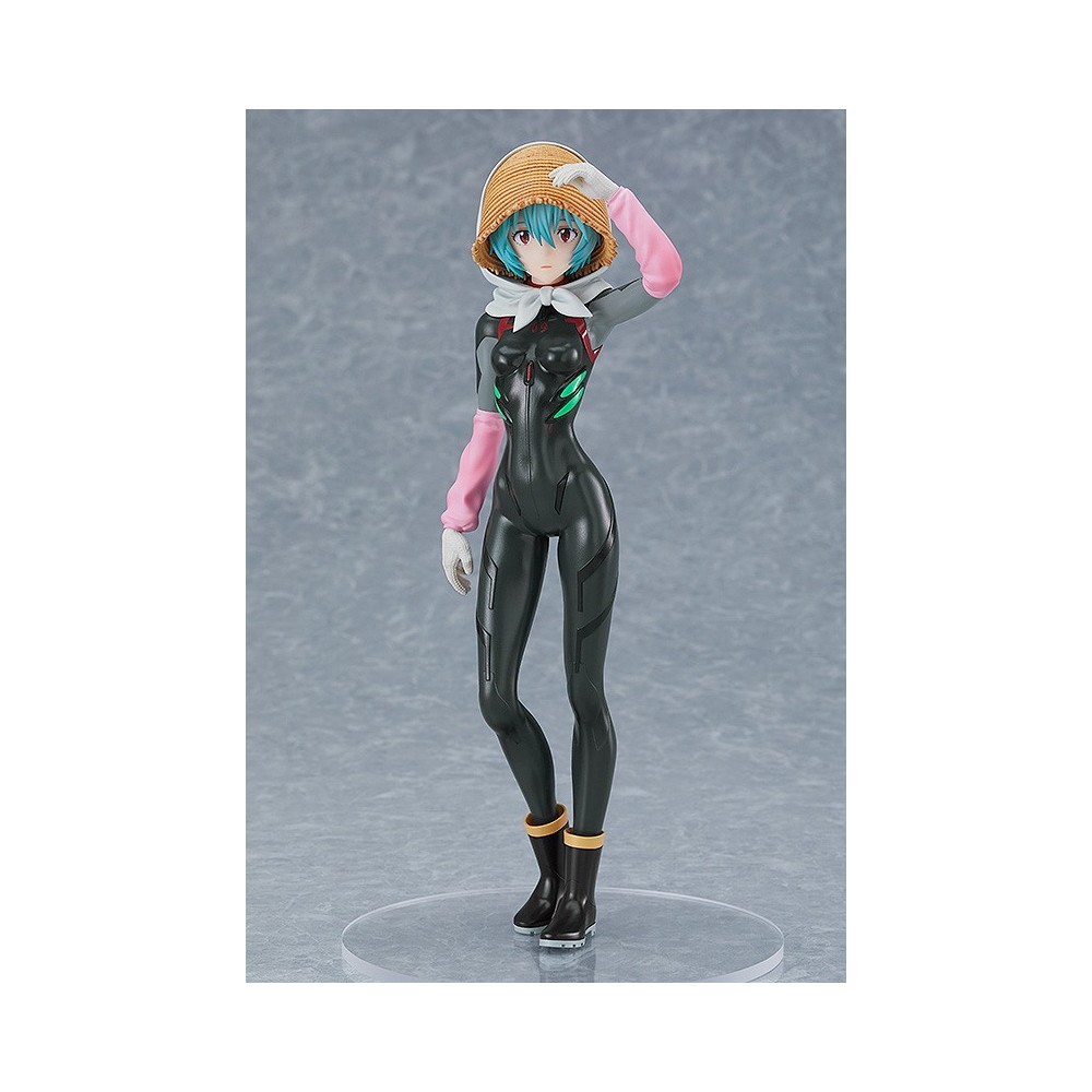 GOOD SMILE COMPANY REBUILD OF EVANGELION REI AYANAMI FARMING VER. POP UP PARADE STATUE FIGURE