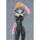 REBUILD OF EVANGELION REI AYANAMI FARMING VER. POP UP PARADE STATUA FIGURE GOOD SMILE COMPANY