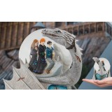 HARRY POTTER UKRAINIAN IRONBELLY PALLA DI VETRO FIGURE ENESCO