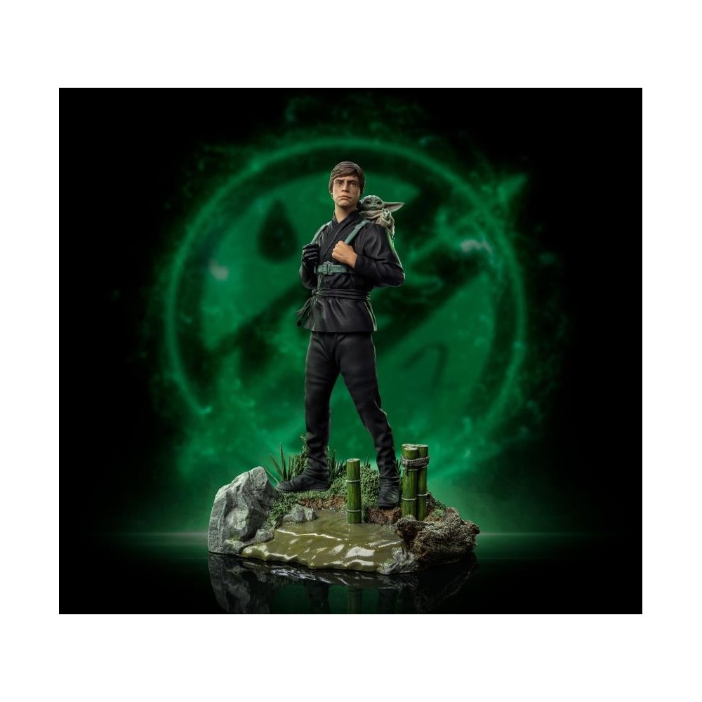 IRON STUDIOS STAR WARS LUKE SKYWALKER AND GROGU BDS ART SCALE 1/10 STATUE FIGURE