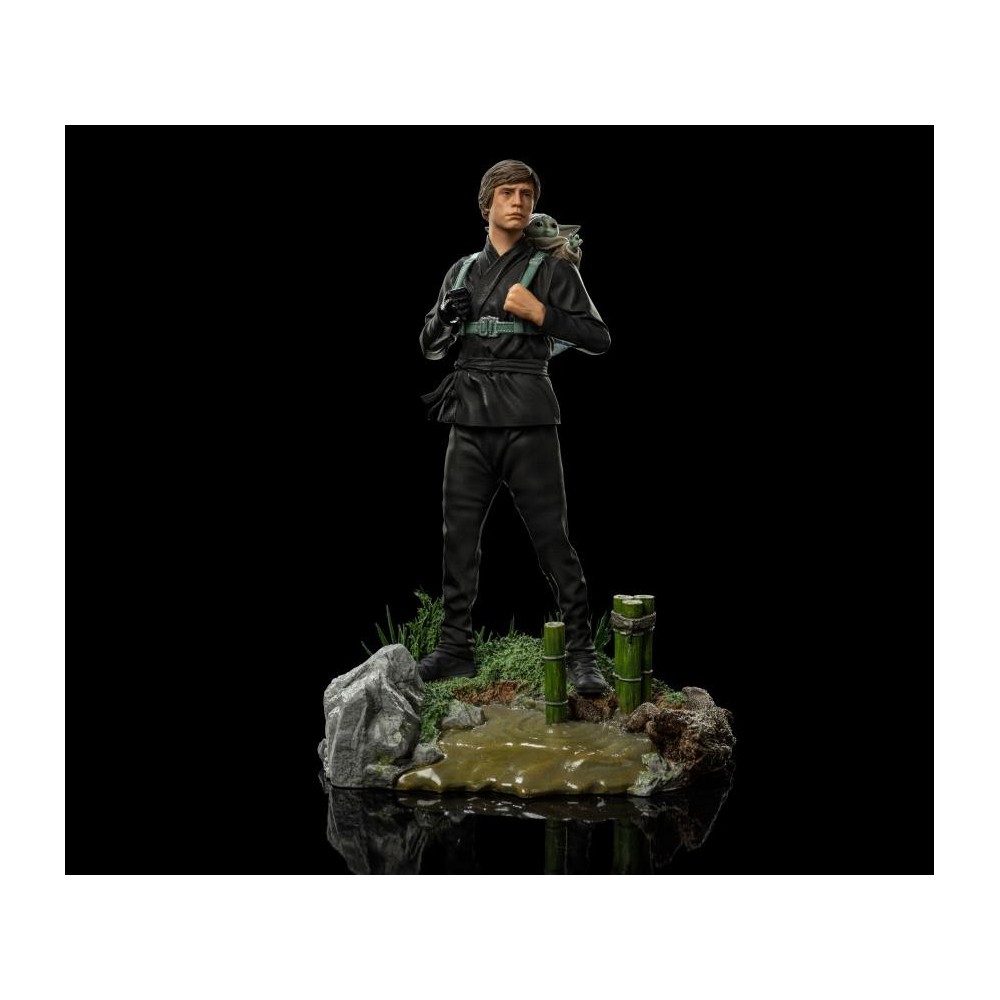 IRON STUDIOS STAR WARS LUKE SKYWALKER AND GROGU BDS ART SCALE 1/10 STATUE FIGURE
