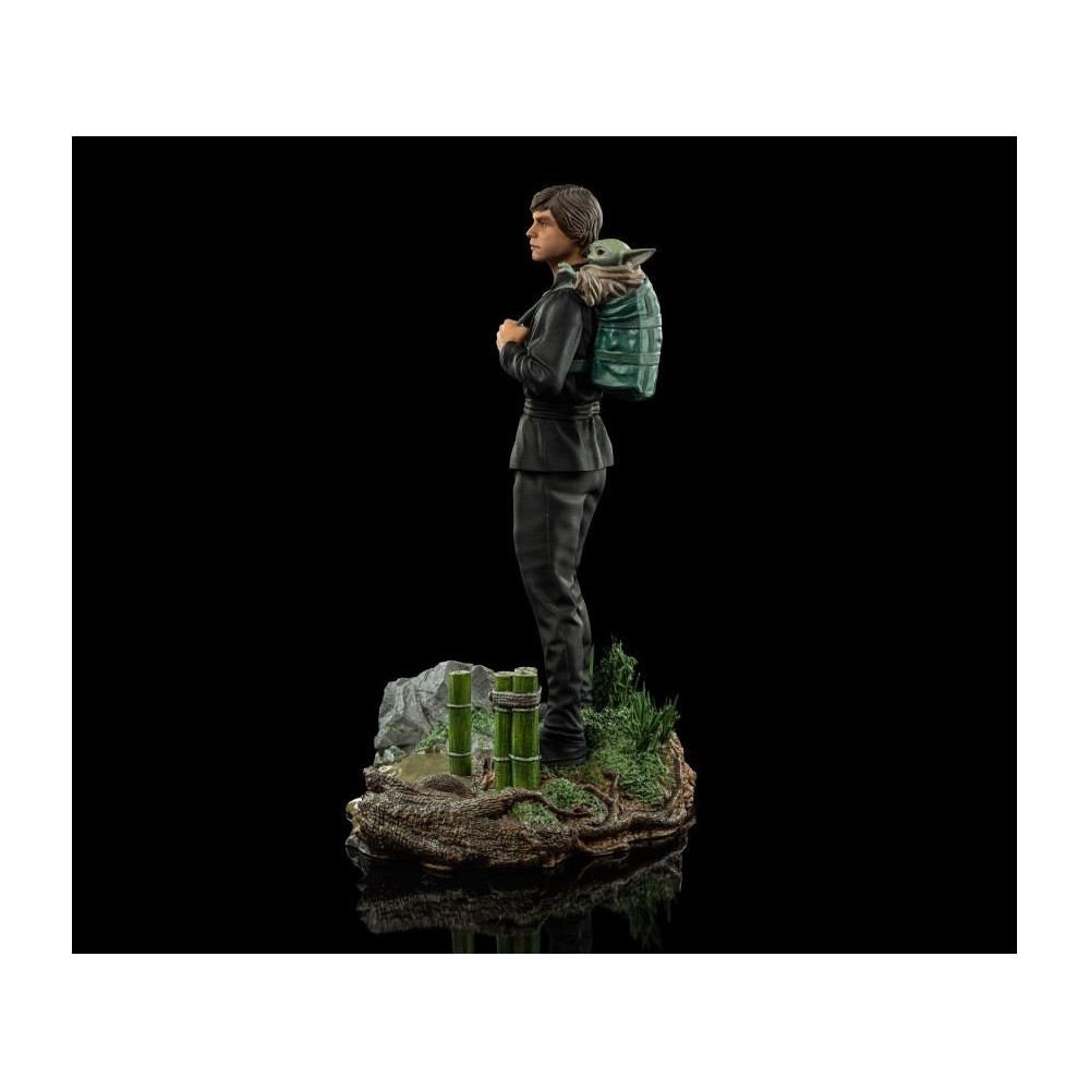 IRON STUDIOS STAR WARS LUKE SKYWALKER AND GROGU BDS ART SCALE 1/10 STATUE FIGURE