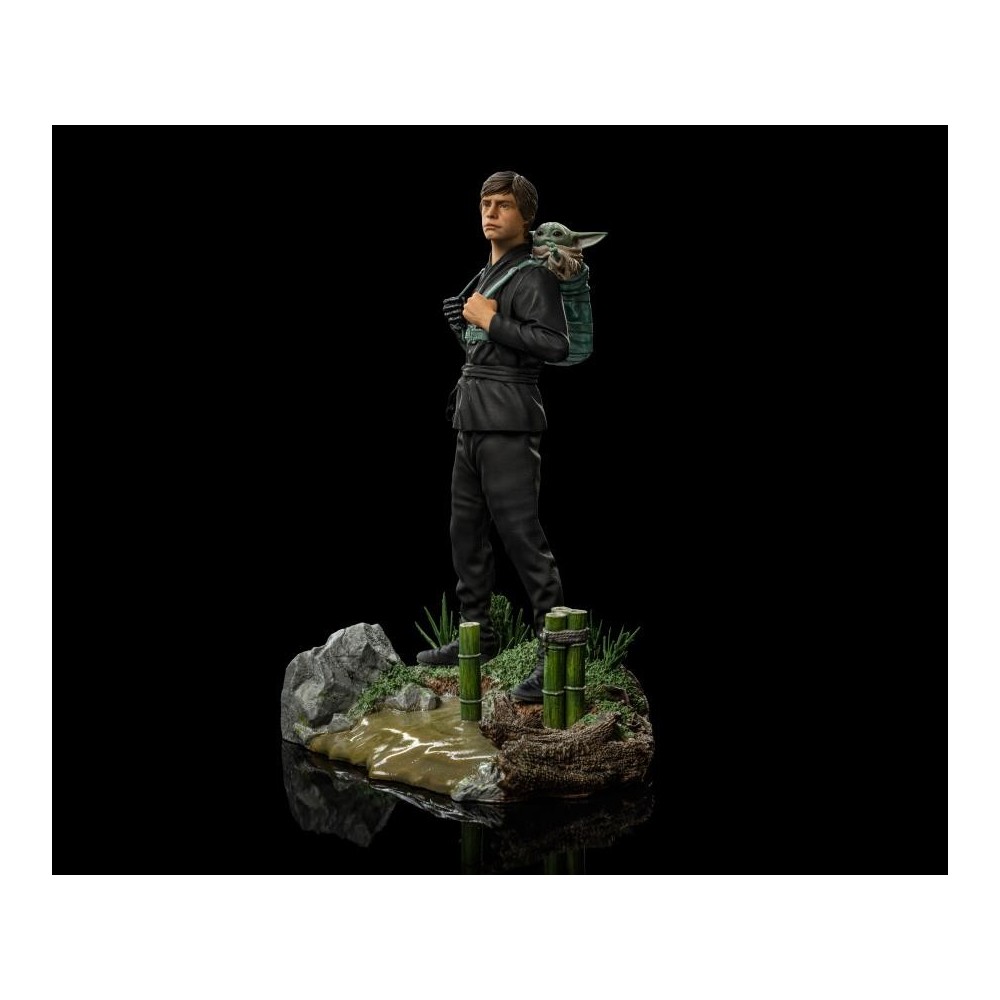 IRON STUDIOS STAR WARS LUKE SKYWALKER AND GROGU BDS ART SCALE 1/10 STATUE FIGURE