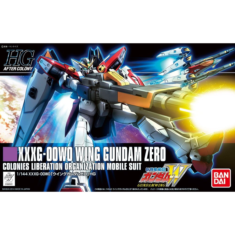 HIGH GRADE HGAC WING GUNDAM ZERO XXXG-00W0 1/144 MODEL KIT ACTION FIGURE BANDAI