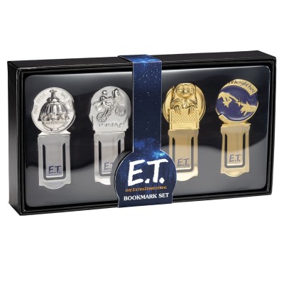 E.T. L'EXTRA-TERRESTRE METAL BOOKMARK SET SEGNALIBRI IN METALLO NOBLE COLLECTIONS
