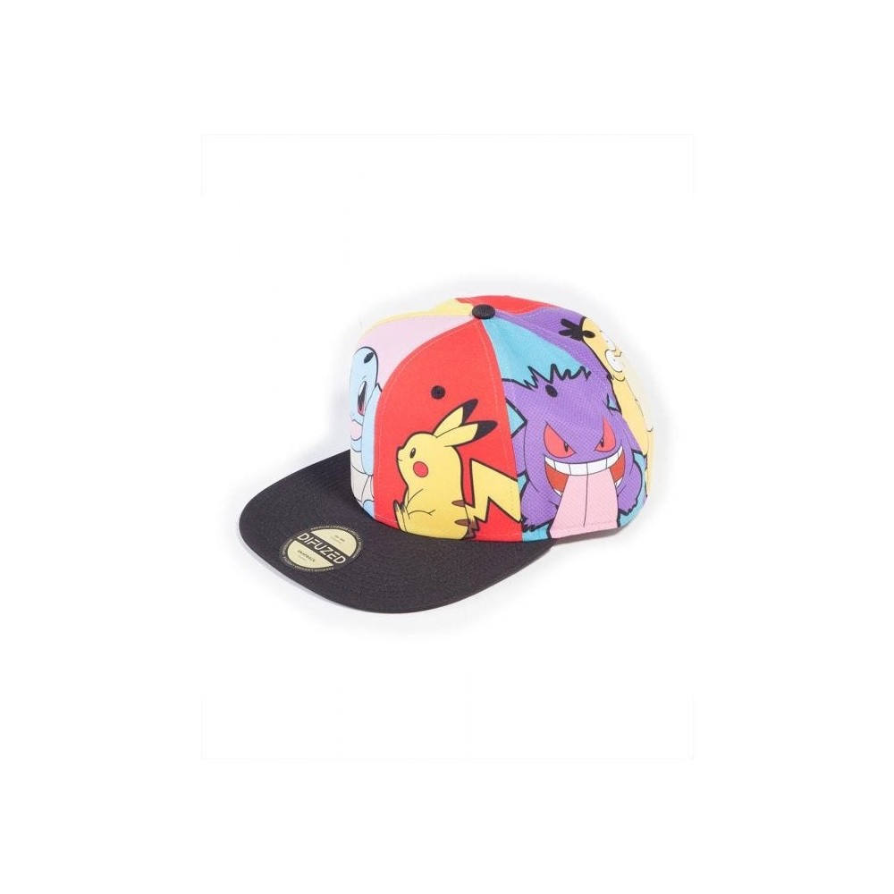 DIFUZED POKEMON MULTI POP ART BASEBALL CAP