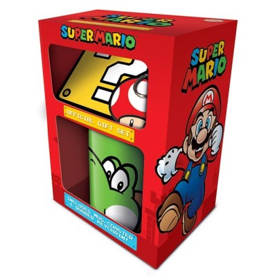 PYRAMID INTERNATIONAL SUPER MARIO YOSHI GIFT SET - MUG COASTER AND KEYCHAIN