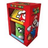 PYRAMID INTERNATIONAL SUPER MARIO YOSHI GIFT SET - MUG COASTER AND KEYCHAIN